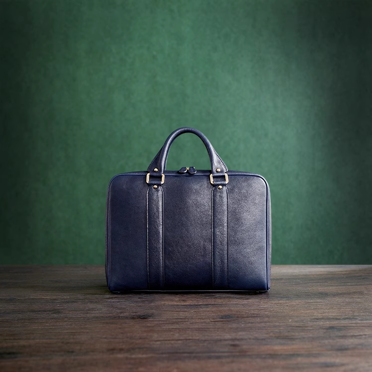 Classic Leather Briefcase - Chestnut