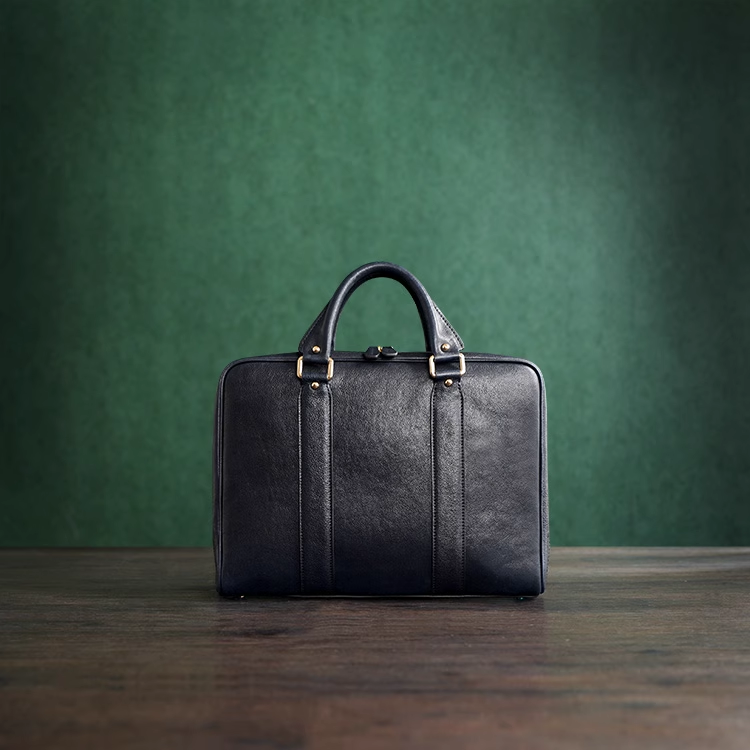 Classic Leather Briefcase - Chestnut