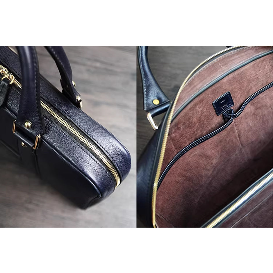 Classic Leather Briefcase - Chestnut