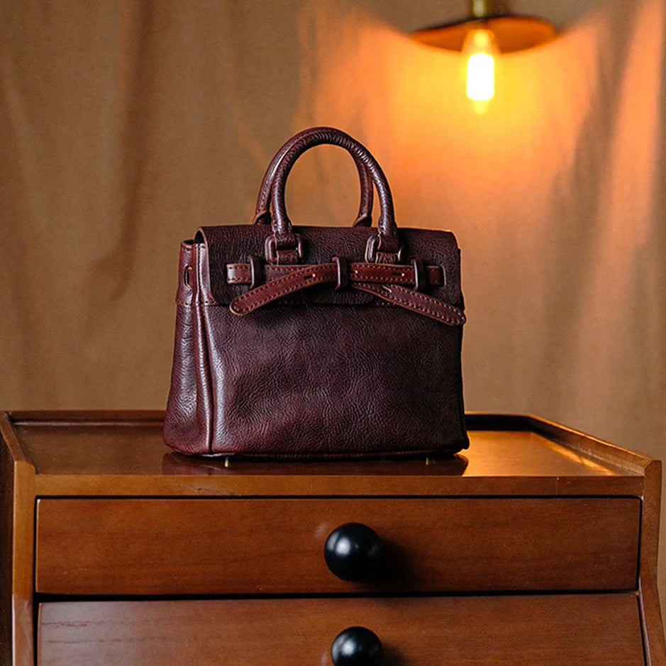 Classic Leather Crossbody & Tote - Sandalwood Brown