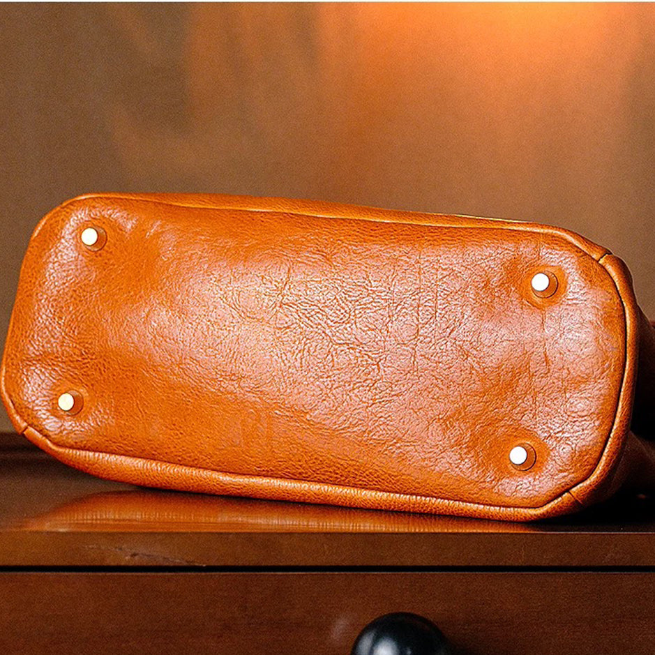 Classic Leather Crossbody & Tote - Sandalwood Brown
