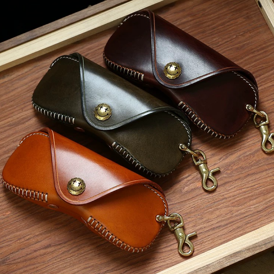 Classic Leather Glasses Case