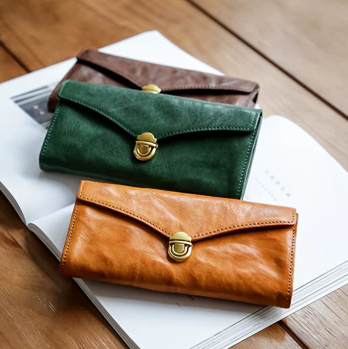 PrimeCraft – Handmade Cowhide Long Wallet