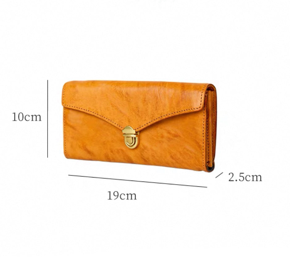 PrimeCraft – Handmade Cowhide Long Wallet