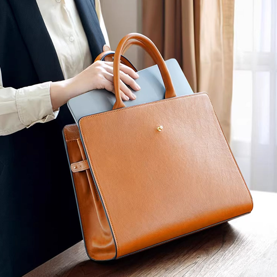 Timeless Leather Crossbody & Tote - Sunset Yellow