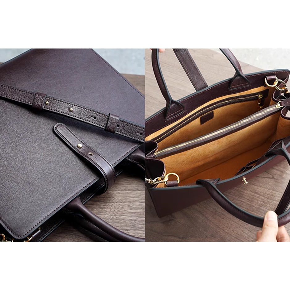 Timeless Leather Crossbody & Tote - Sunset Yellow
