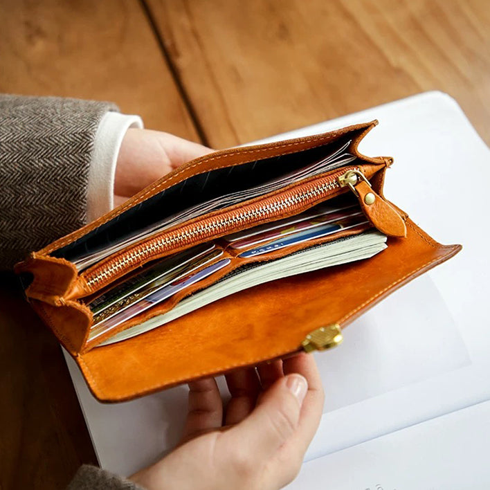 PrimeCraft – Handmade Cowhide Long Wallet