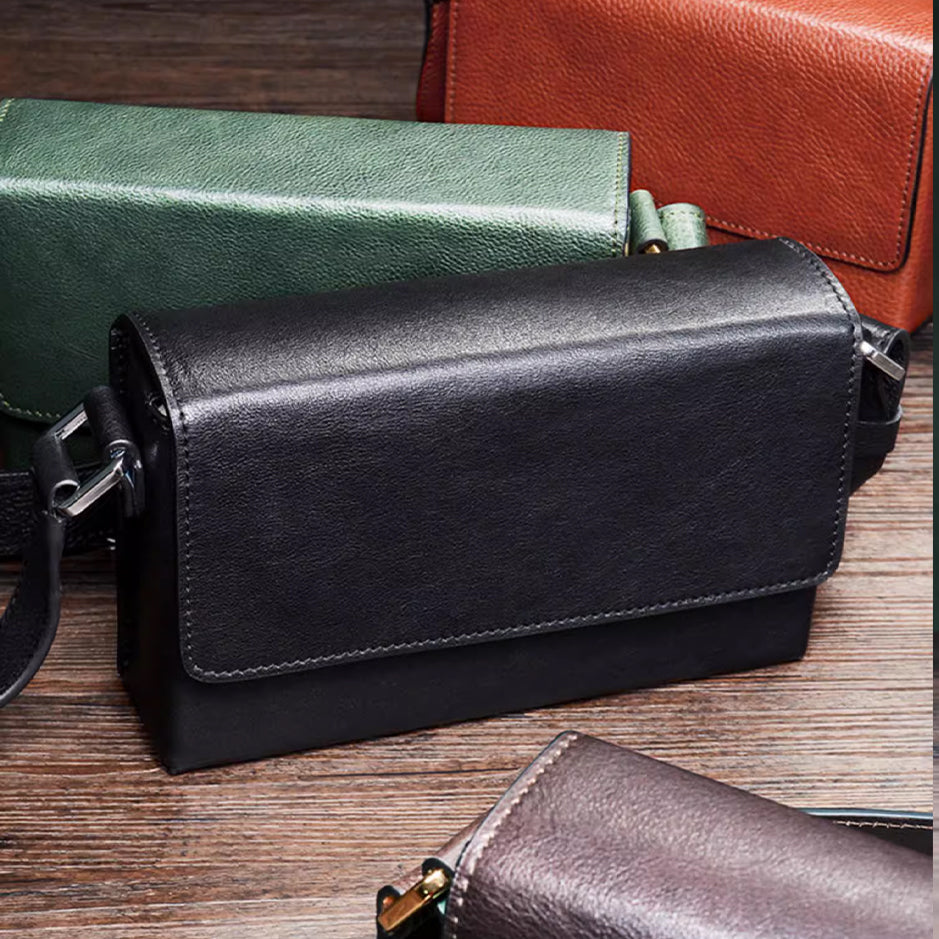 Urban Box Crossbody Bag-Forest Green