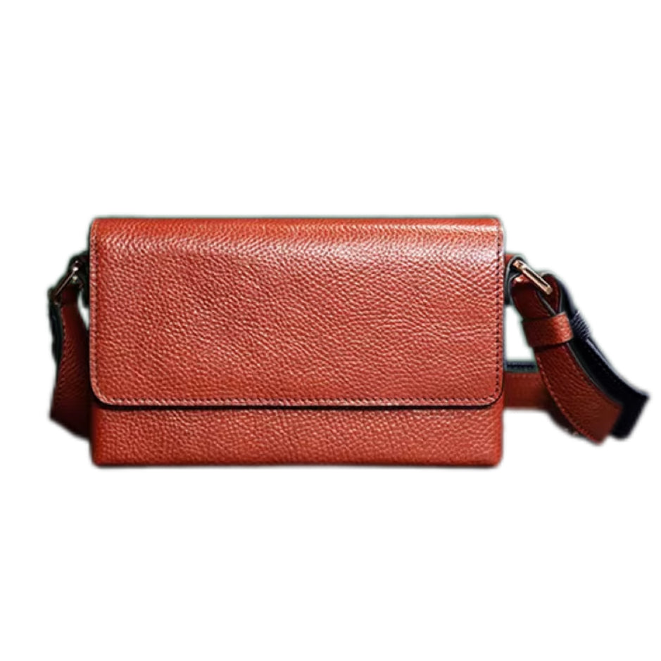 Urban Box Crossbody Bag-Chestnut
