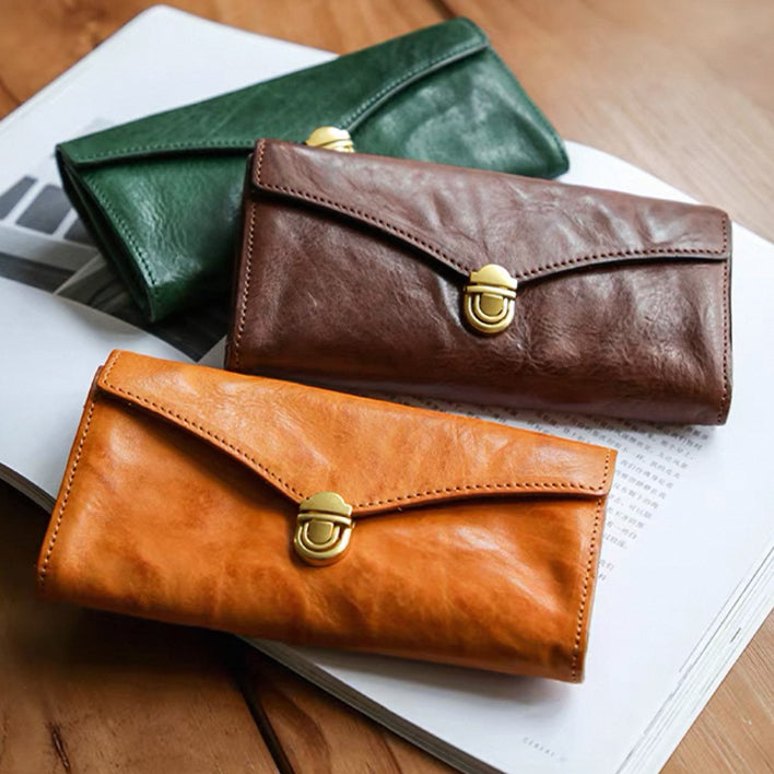 PrimeCraft – Handmade Cowhide Long Wallet