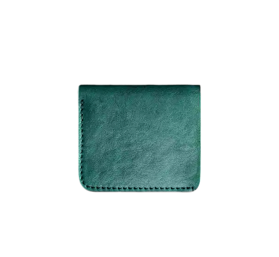 Slim Leather Wallet - Navy