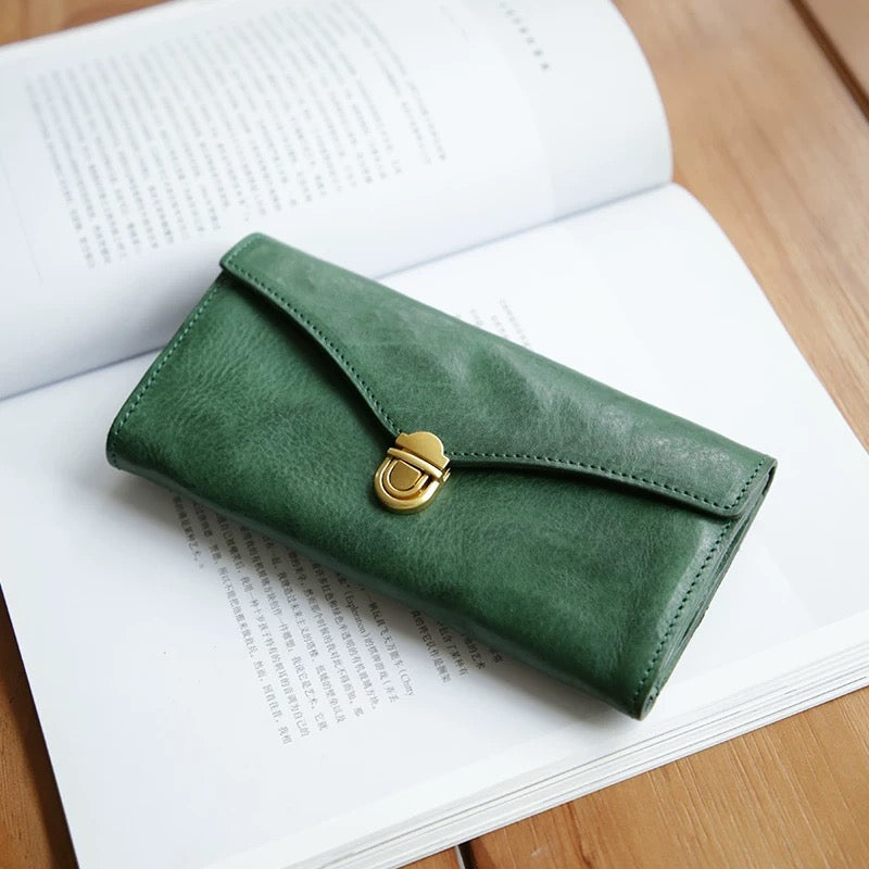PrimeCraft – Handmade Cowhide Long Wallet