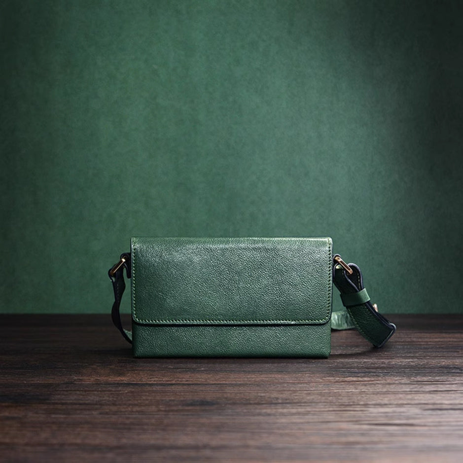 Urban Box Crossbody Bag-Forest Green
