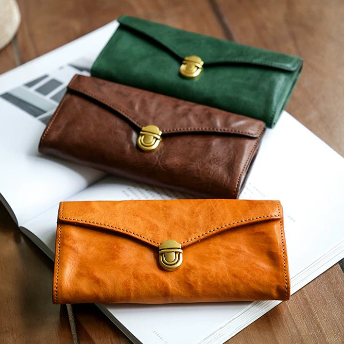 PrimeCraft – Handmade Cowhide Long Wallet