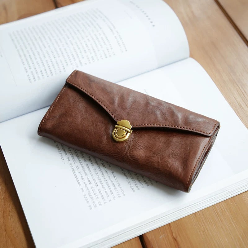 PrimeCraft – Handmade Cowhide Long Wallet