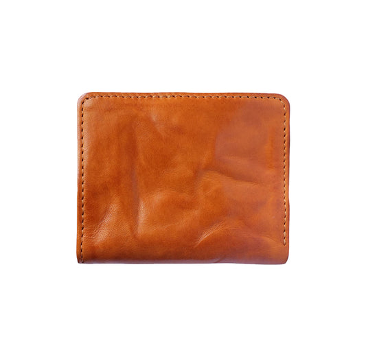 Artisan Leather Wallet - Sunset Yellow