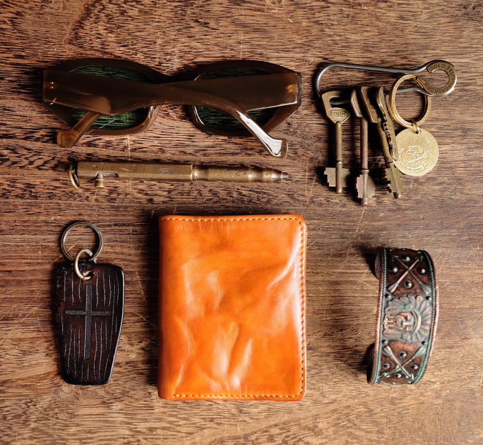 Artisan Leather Wallet - Brown