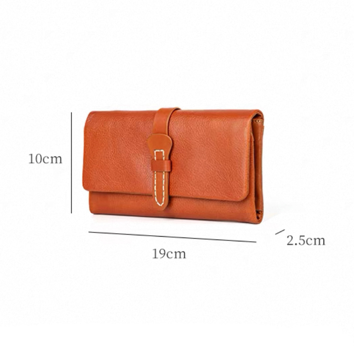 AmberFold – Cartera triple de piel de vaca hecha a mano