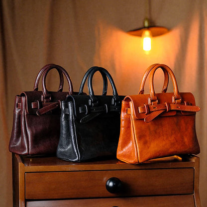 Classic Leather Crossbody & Tote - Sunset Yellow