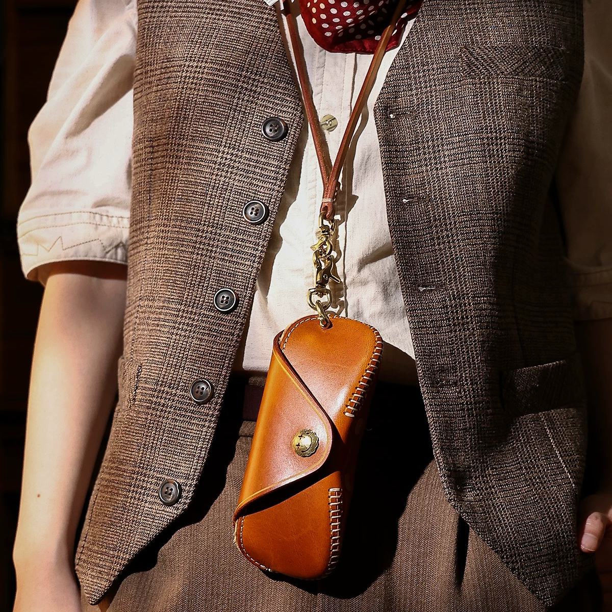 Classic Leather Glasses Case