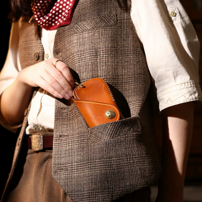 Classic Leather Glasses Case