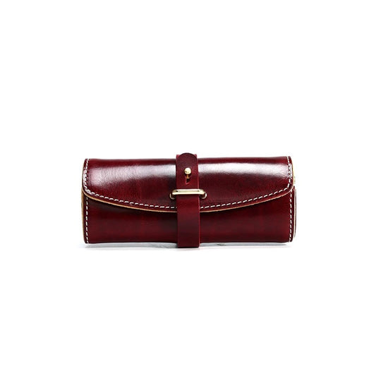 Classic Leather Wrap Glasses Case