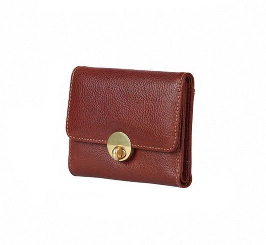 CrimsonFold – Handmade Cowhide Short Wallet