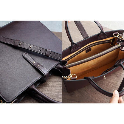 Timeless Leather Crossbody & Tote -  Sunset Yellow