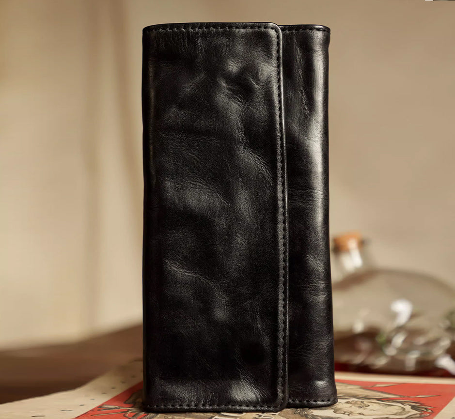 Artisan Long Leather Wallet - Sunset Yellow