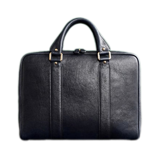 Classic Leather Briefcase -Black