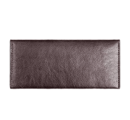 Slim Long Leather Wallet - Navy