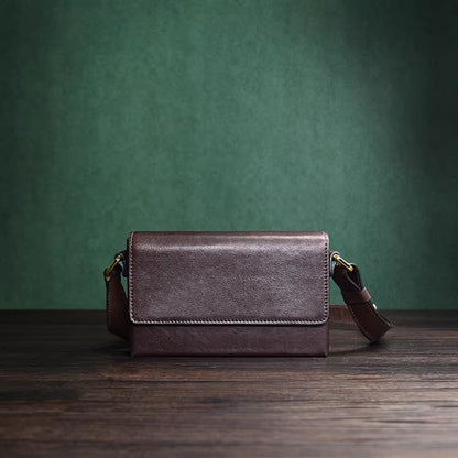 Urban Box Crossbody Bag-Chestnut