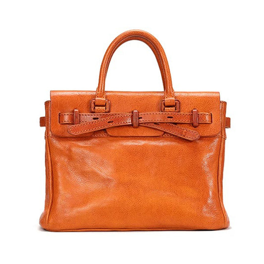 Classic Leather Crossbody & Tote - Sunset Yellow