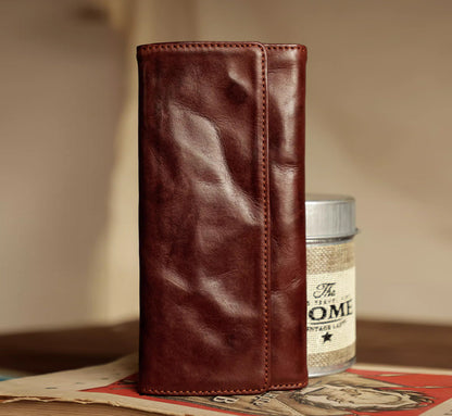 Artisan Long Leather Wallet - Sunset Yellow