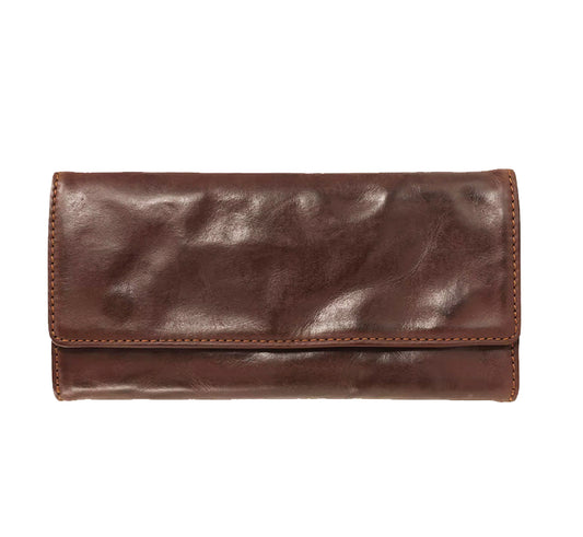 Artisan Long Leather Wallet - Brown