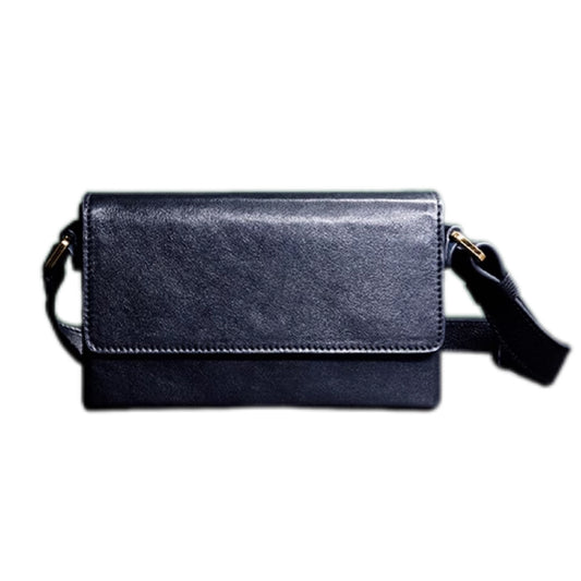 Urban Box Crossbody Bag-Navy
