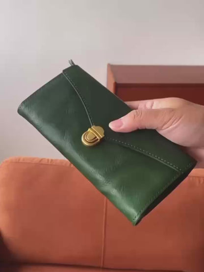 PrimeCraft – Handmade Cowhide Long Wallet